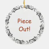 Ausschnitt | Food Pup Spaß Keramik Ornament (Hinten)