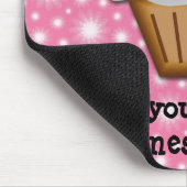 Ausschnitt-kleiner Kuchen mit rosa Kirsche auf die Mousepad (Ecke)