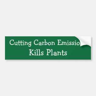Ausschnitt-Kohlenstoff-Emissions-Tötungs-Pflanzen Autoaufkleber