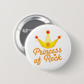 AUSSCHNITT! Prinzessin des Rockabilly Entwurfs des Button (Vorne & Hinten)