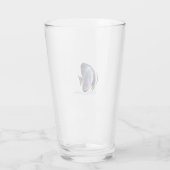 Ausschnitt von Haifischfischen Glas (Rückseite)