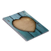 Ausschnittherzform künstlerisch notizblock (Rechte Seite)