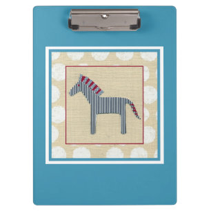 AusschnittZebra auf Sahnehintergrund Klemmbrett