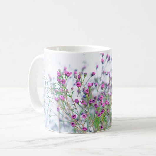 Ausschreibende Blume Kaffeetasse (Vorderseite Links)