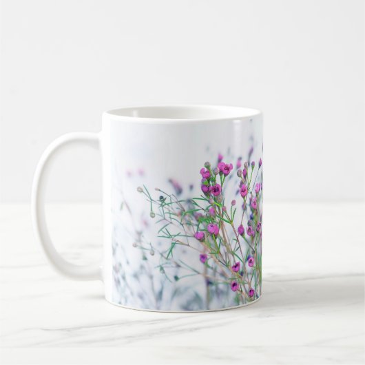 Ausschreibende Blume Kaffeetasse (Links)