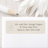 Ausschreibende Herz-Rücksendeadressen-Aufkleber (Insitu)