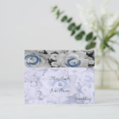 Ausschreibende Rose Einladung (Stehend Vorderseite)