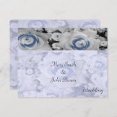 Ausschreibende Rose Einladung (Vorne/Hinten)