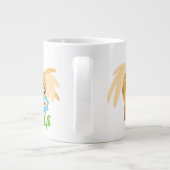 Ausschreibung Cartoon Pony und Blume Jumbo Tasse (Rückseite)