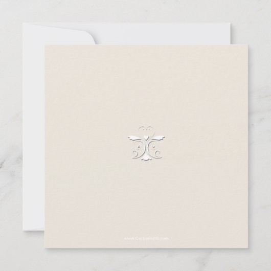 Ausschreibung Herz religiöse Einladung individuell (Rückseite)