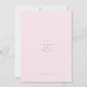 Ausschreibung Herz rosa (12x18) religiöse Einladun Einladung (Rückseite)