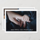 Ausschreibung Touch Foto Geburtsankündigung Ankündigung (Vorne/Hinten)