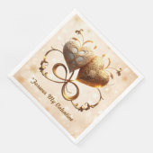 "Ausschreibung Valentine Glow" Serviette (Ecke)