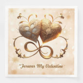 "Ausschreibung Valentine Glow" Serviette (Vorderseite)