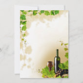 Ausschreibung von Wein Einladung (Vorderseite)