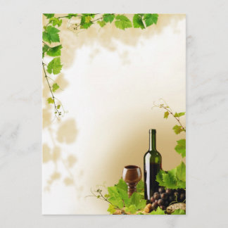 Ausschreibung von Wein Einladung