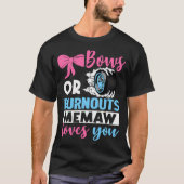 Ausschreibungen oder Bows Memaw-Lieben Sie Geschle T-Shirt (Vorderseite)