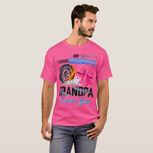 Ausschreitungen oder Bows Gender Reveal Party Groß T-Shirt (Vorne ganz)