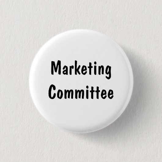 Ausschuss für Marketing Button (Vorderseite)