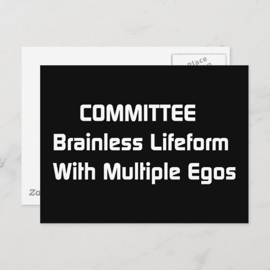 Ausschuss Spaß Postkarte (Vorne/Hinten)