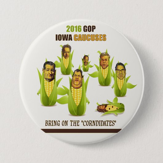 Ausschüsse für Wahlangelegenheiten 2016 GOP Iowa Button (Vorderseite)