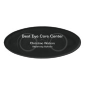 Ausschüttung Optimiker modern Namenschild (Vorderseite)