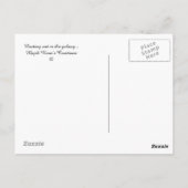 Ausschweben in der Galaxie .... Postkarte (Rückseite)