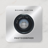 Aussehen der Foto-Kamera Quadratische Visitenkarte (Vorderseite)