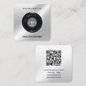 Aussehen der Foto-Kamera Quadratische Visitenkarte (Vorne/Hinten)