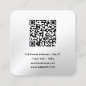 Aussehen der Foto-Kamera Quadratische Visitenkarte (Rückseite)