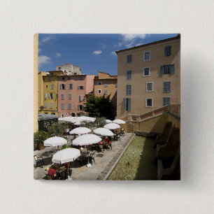 Außen-Café, Place de l'Eveche, Grasse, Button