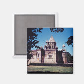 Außen der Kathedrale Etchmiadzin Magnet (Vorderseite/Rückseite)