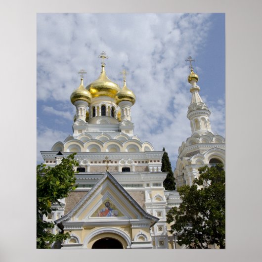 Außen der Kathedrale St. Alexander Nevsky Poster (Vorne)