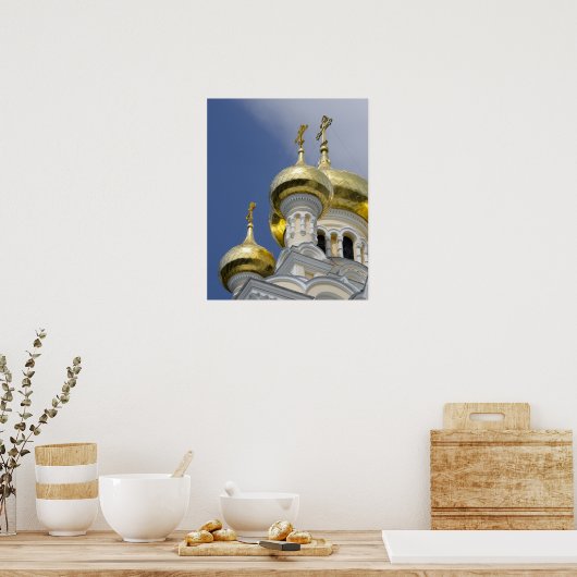 Außen der Kathedrale St. Alexander Nevsky Poster (Küche)