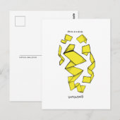 Außen/innen. Ein Abstrakter. Postkarte (Vorne/Hinten)