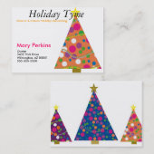 Außen- u. Innenfeiertag verzierend Visitenkarte (Vorne/Hinten)