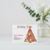 Außen- u. Innenfeiertag verzierend Visitenkarte (Stehend Vorderseite)