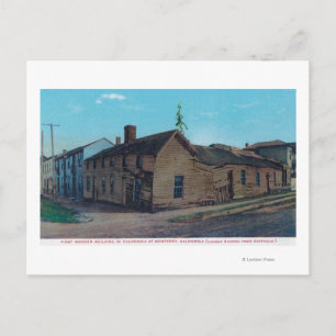 Außenansicht 1. Holzblende in CA Postkarte