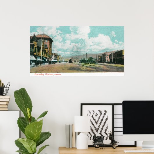Außenansicht Berkeley StationBerkeley, CA Poster (Heimbüro)