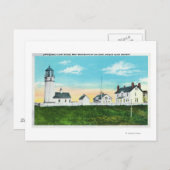 Außenansicht Cape Blanco LeuchtturmKüste Postkarte (Vorne/Hinten)