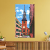 Außenansicht der alten Nordkirche Leinwanddruck (Insitu (Wohnzimmer))