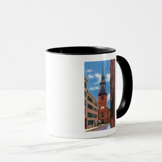 Außenansicht der alten Nordkirche Tasse (VorderseiteRechts)