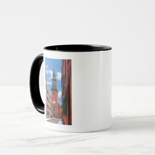 Außenansicht der alten Nordkirche Tasse (Vorderseite Links)