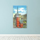 Außenansicht der alten Südkirche Leinwanddruck (Insitu (Holzboden))