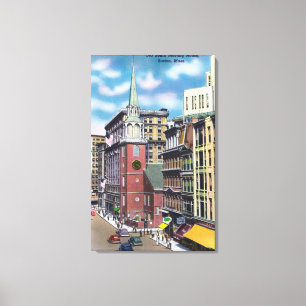 Außenansicht der alten Südsitzung Hall Leinwanddruck