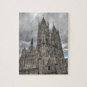 Außenansicht der Basilika in Quito, Ecuador Puzzle