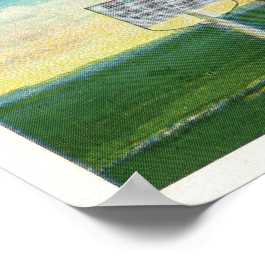 Außenansicht der Blockhaus-Periode Poster (Ecke)