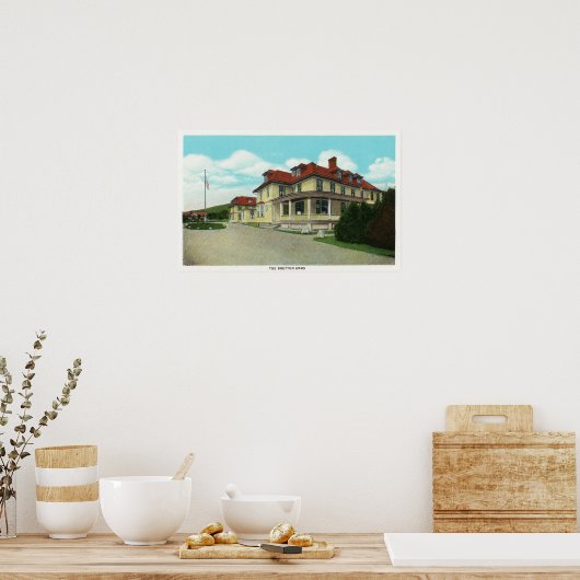 Außenansicht der Bretton-Arms Poster (Küche)