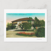 Außenansicht der Carnegie LibraryLakeport, CA Postkarte (Vorderseite)