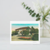 Außenansicht der Carnegie LibraryLakeport, CA Postkarte (Stehend Vorderseite)